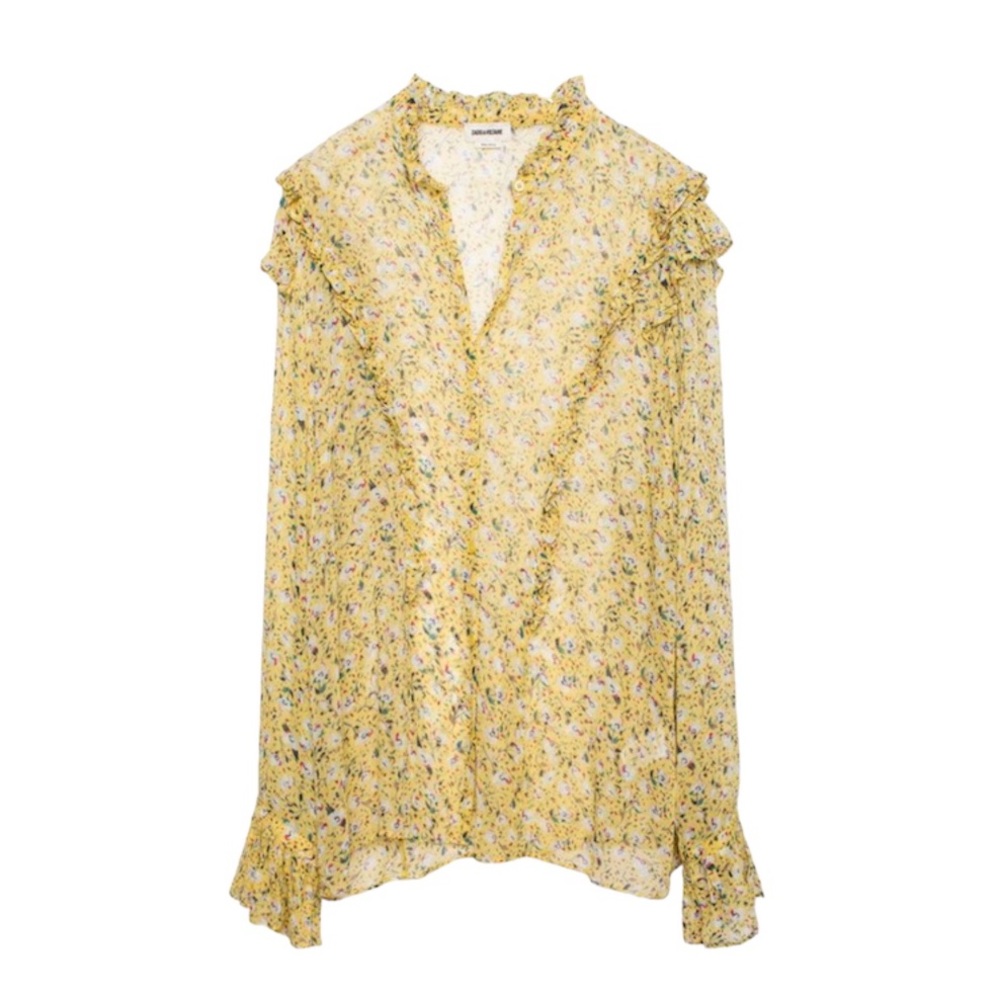 Zadig & Voltaire TWEET ANEMONE BLOUSE New Medium